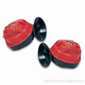 Two Tones Snail Electric Horn, Customized Specifications are Welcome, Made of Plastic Material
